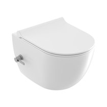 WC avec bidet Uni Chrome RimOff